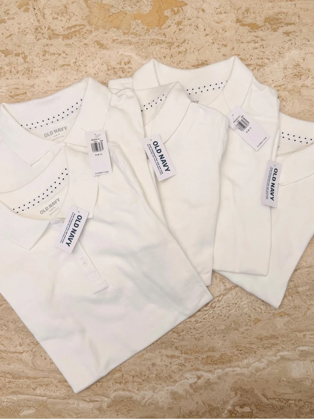 Old Navy White Kids Polo Shirts - Pack of Polos
